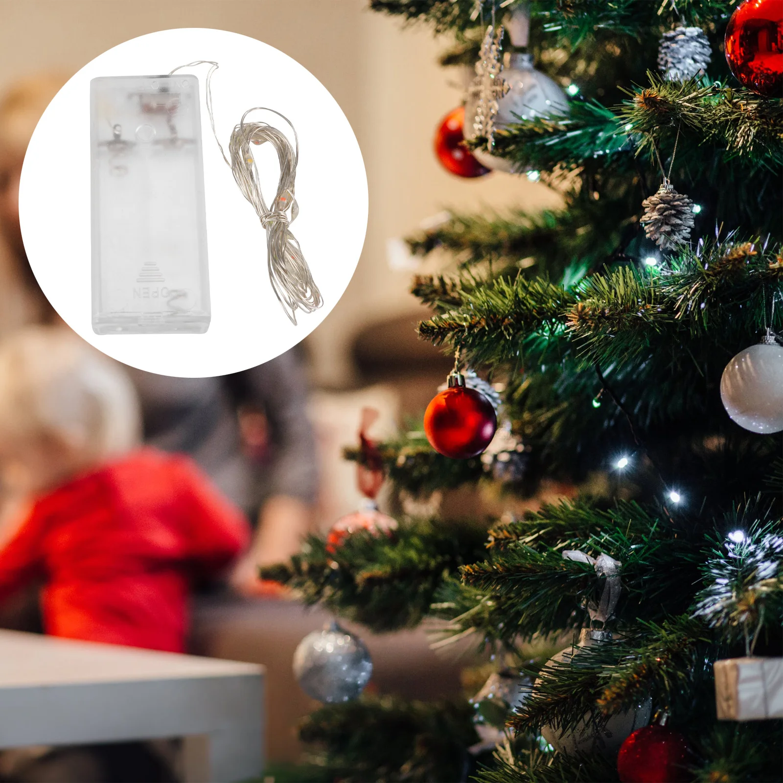 

20Pcs 2m Copper Wire LED String Lights Waterproof High Illumination Low Power Consumption Indoor Outdoor Decor