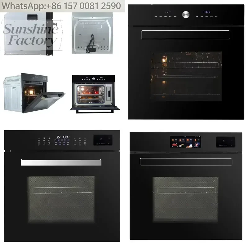 Gexiang Kitchen Built-in Electric Multifunctional 2 Deck 4 Tray Bread Pizza Cake Steam Ovens