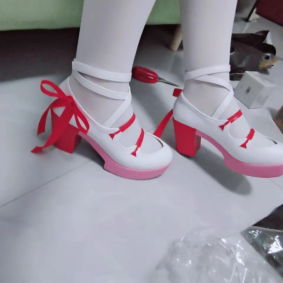 女性用にカスタマイズされたPUレザーブーツ,靴,コスプレ衣装,ゲーム,eyjafjalla the hvit,aski,ハロウィーン,カーニバル,パーティー,クリスマス