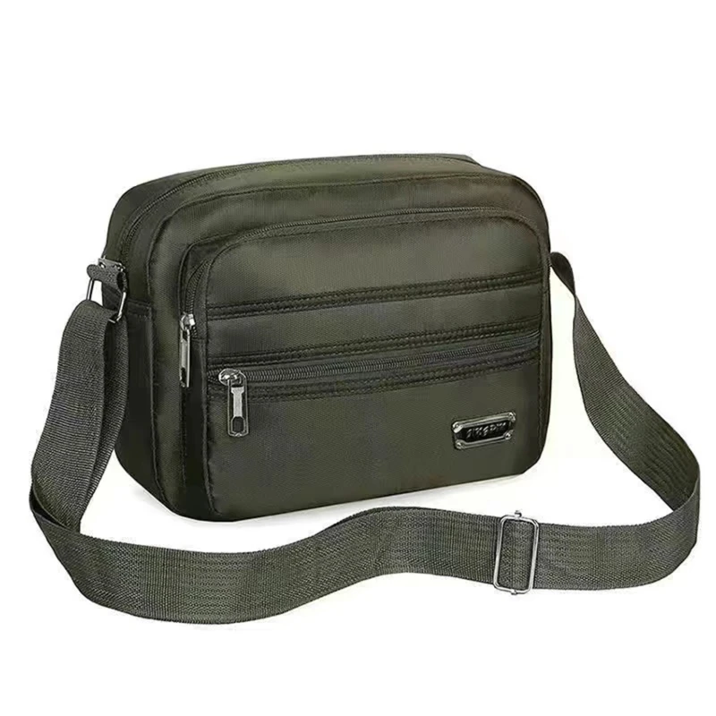 Summer Men Crossbody Bag Large Capacity Zipper Multifunctional Shoulder Bag Travel Bags