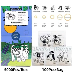 ORMCO Zoo Park Dental Rubber Bands Orthodontic Elastics Chains Ties 3.5OZ 1/8 3/16 1/4 5/16 3/8