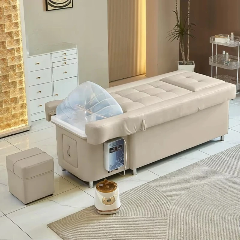 Custom Salon Head Spa Bed Backrest Lift Massage Pedicure Chair Shampoo Bed