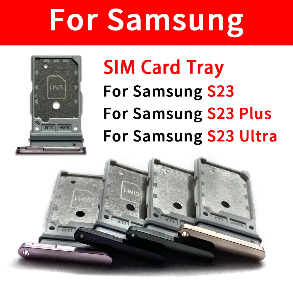 For Samsung S23 Plus Ultra G911 G918 G916 Micro Nano SIM Card Holder Tray Slot Holder Adapter Socket