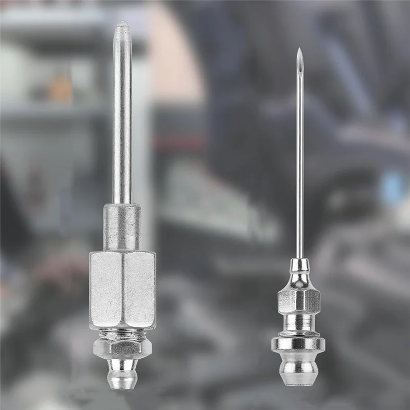 

B50C 6Pcs Greasegun Needle Nozzle Kit,3 Grease Needle Dispensers&3 Grease Injector Needles,Greasegun Tip Adapter Fitting Tool