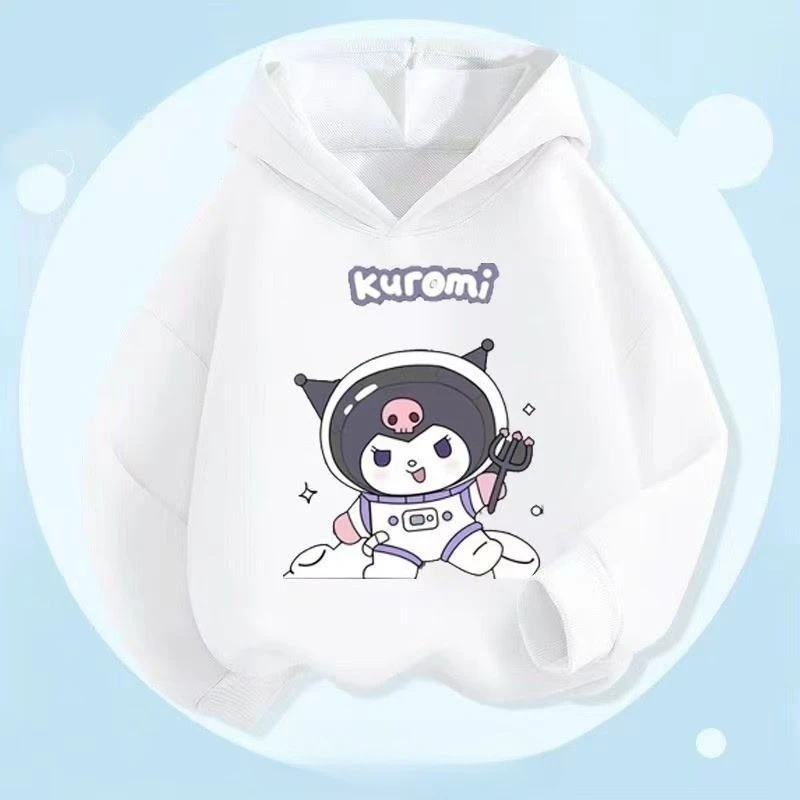 سترة بغطاء للرأس للفتيات من Kulomi ناعمة ومريحة 2026 مطبوعة متوسطة وكبيرة للأطفال البنات للخريف والشتاء ملابس علوية كرتونية للأطفال #5