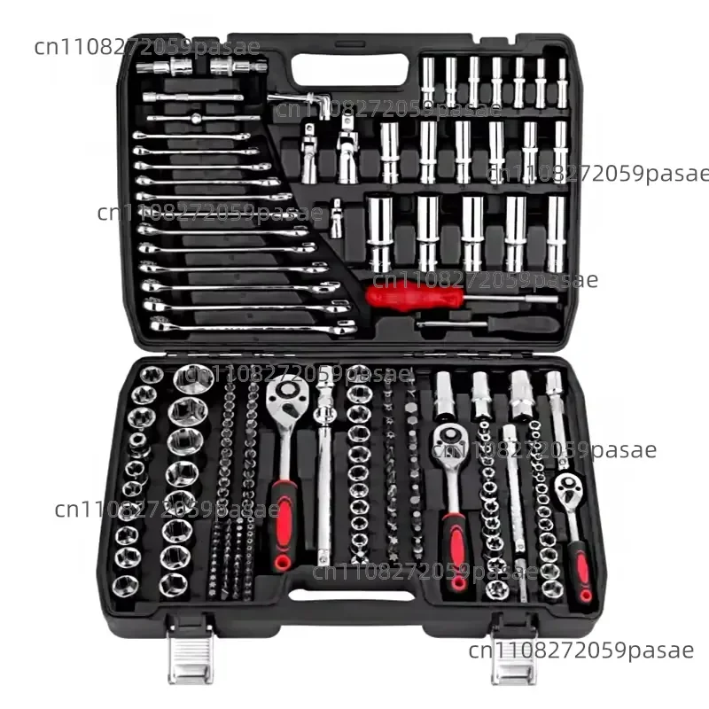

216 Piece Ratchet Sleeve Wrench Set Tool Hand Wrench Mechanical Screwdriver Tool Set with 1/2 "1/4" 3/8 "Drill Bits