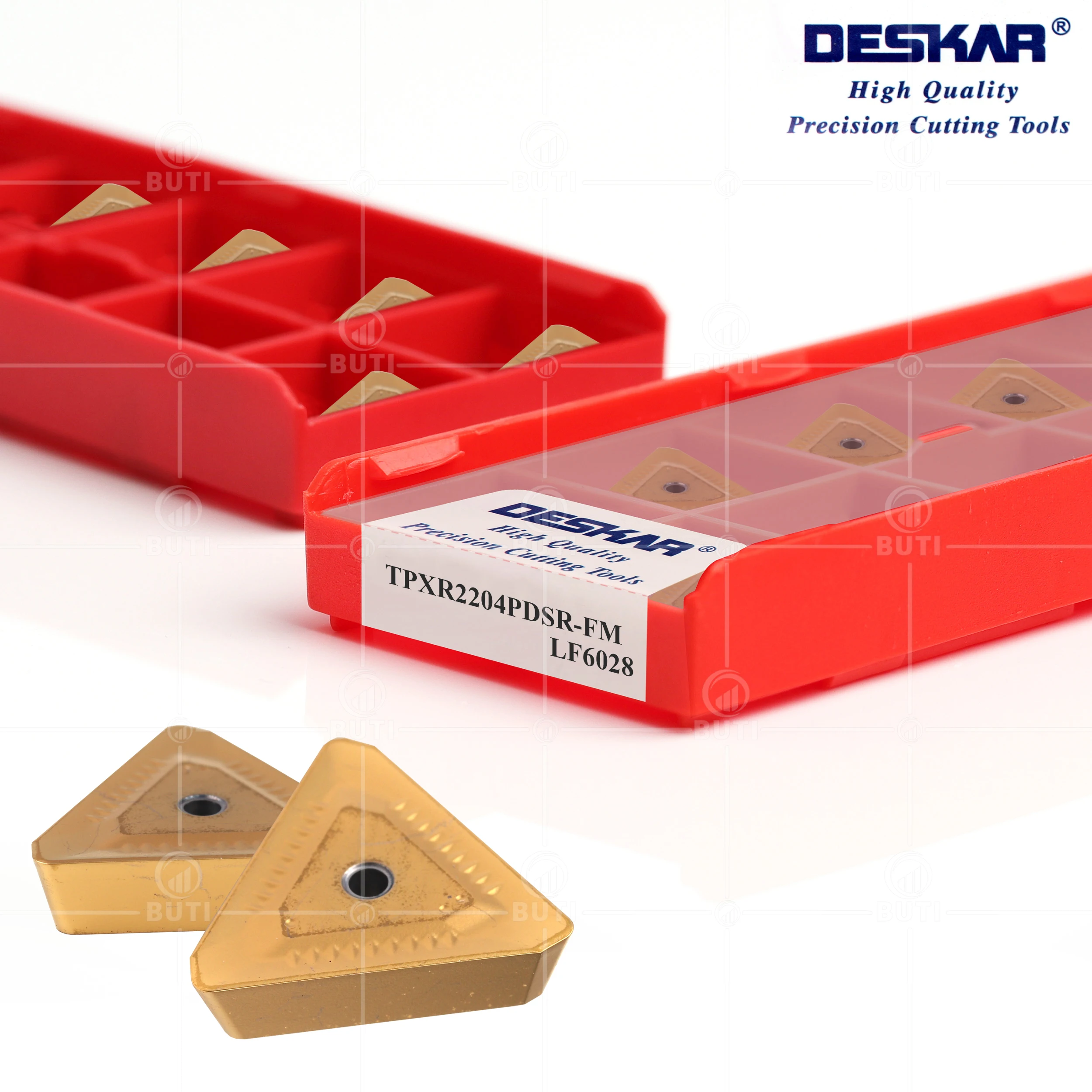 DESKAR 100% Original TPXR2204PDSR-FM LF6028 herramientas de torneado de fresado CNC insertos de carburo herramienta de corte de torno para piezas de acero