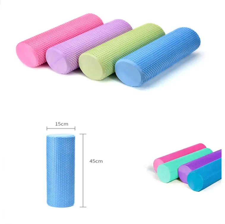 1Pcs Gym Yoga Pilates Fitness Exercise 45x15cm Pilates Yoga Block Massage Roller Fitness Yoga Pilates Muscle Tissue Fitness