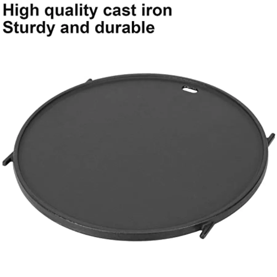 8834 صينية من الحديد الزهر لنظام الشواء الذواقة صينية صر الحرق لغطاء 22 بوصة شواية فحم ممتازة 22 مدخن للغلاية #6