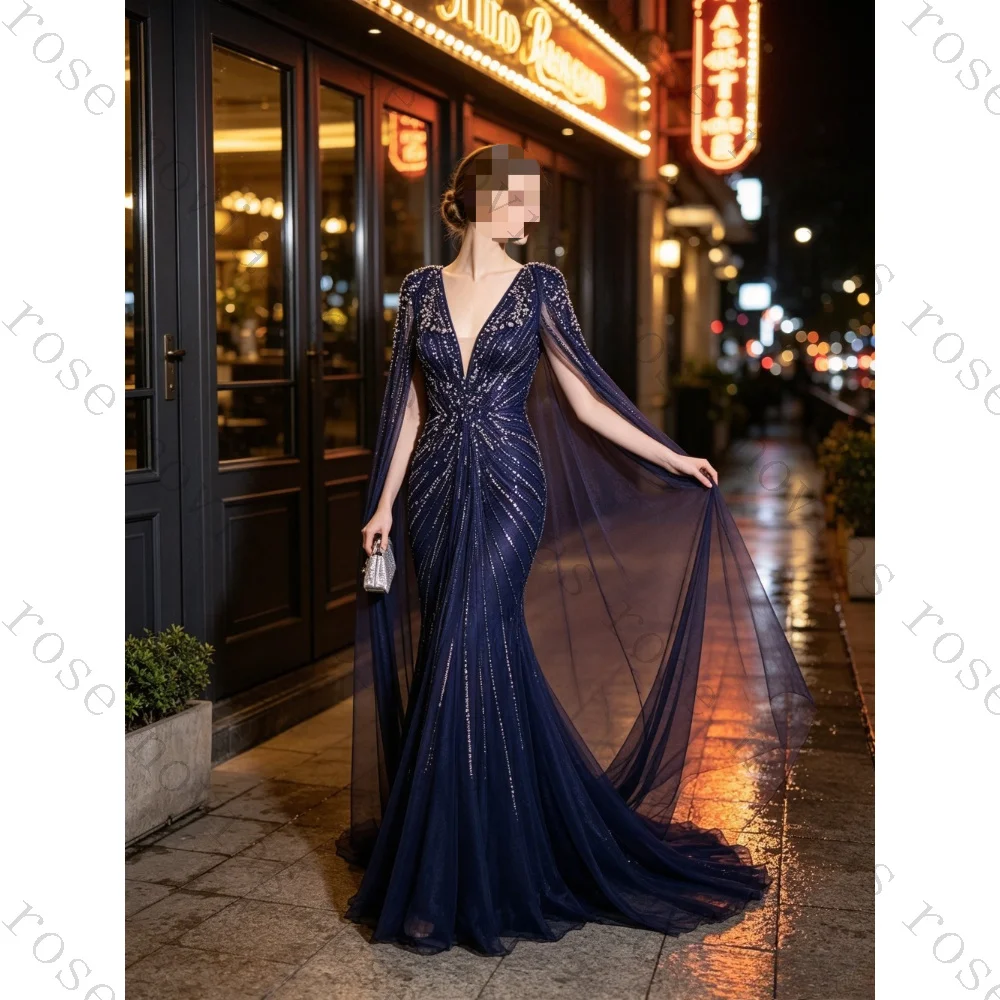 Customzied Temperament Luxury Sparkling Exquisite Crystal Wedding Dresses Fascinating Sexy V-neck Straight Elegant bride Gown