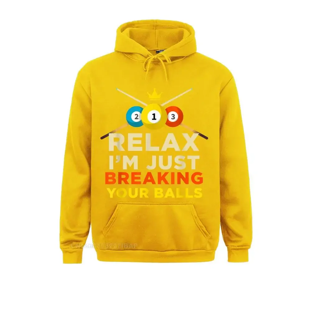 Breaking Your Ball Pool Billiards Novelty Hobby Hoodie Print Sweatshirts Autumn Hoodies for Male Designer Holiday Sweatshirts