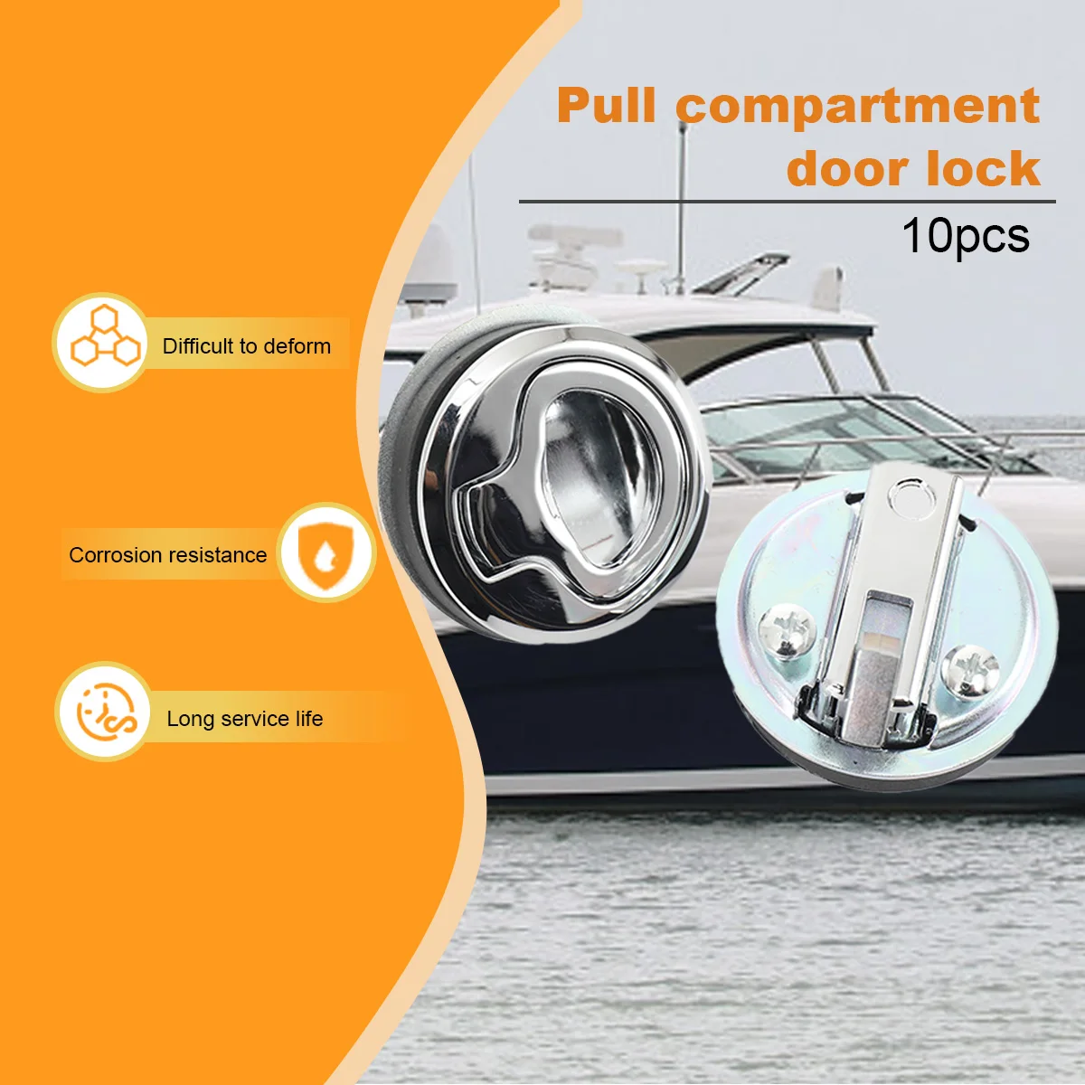 5/10 قطعة مركبة بحرية الفولاذ المقاوم للصدأ فلوش سحب خزانة فتحة مزلاج الباب البحري سحب خزانة ل RV قافلة قارب يخت باب التخييم