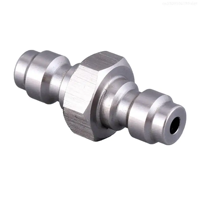 8mm Stainless Steel Male to Male Plug Refill Nipple Quick Disconnect Coupler Double End Male Foster Fitting Fill Nipple F1FB