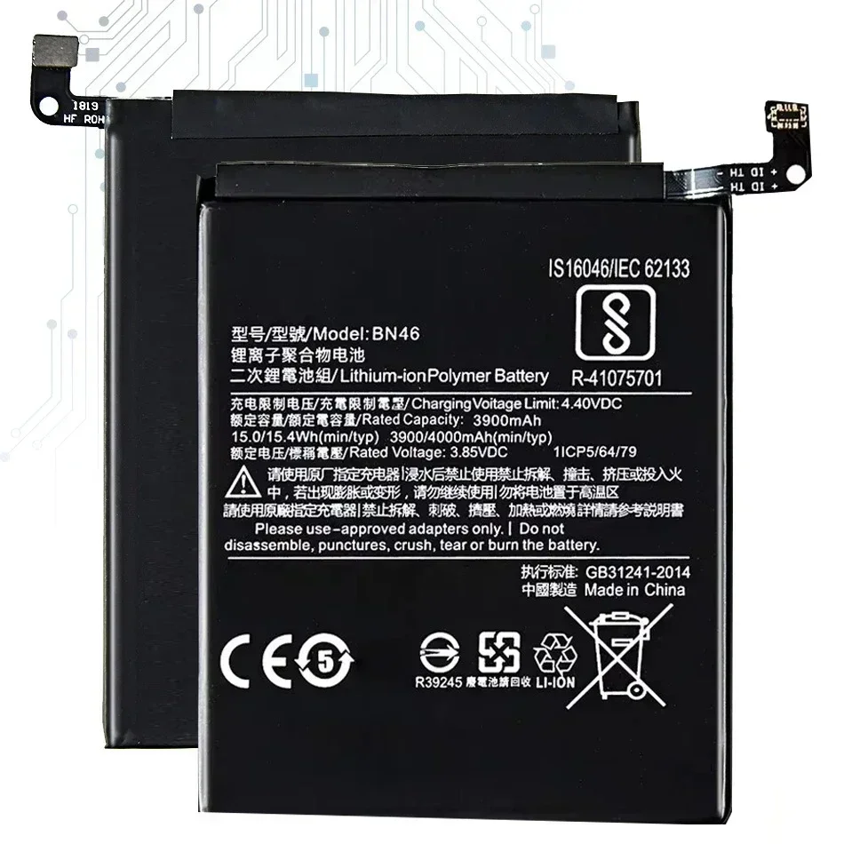 Battery BN44 For Xiaomi Redmi 3 3S 3X 4 4X 4A 5 5X 5S Plus 6 Pro 6A 6X 7 8 Explorer 8T 9 9T SE GO K20 A2 A3 Lite