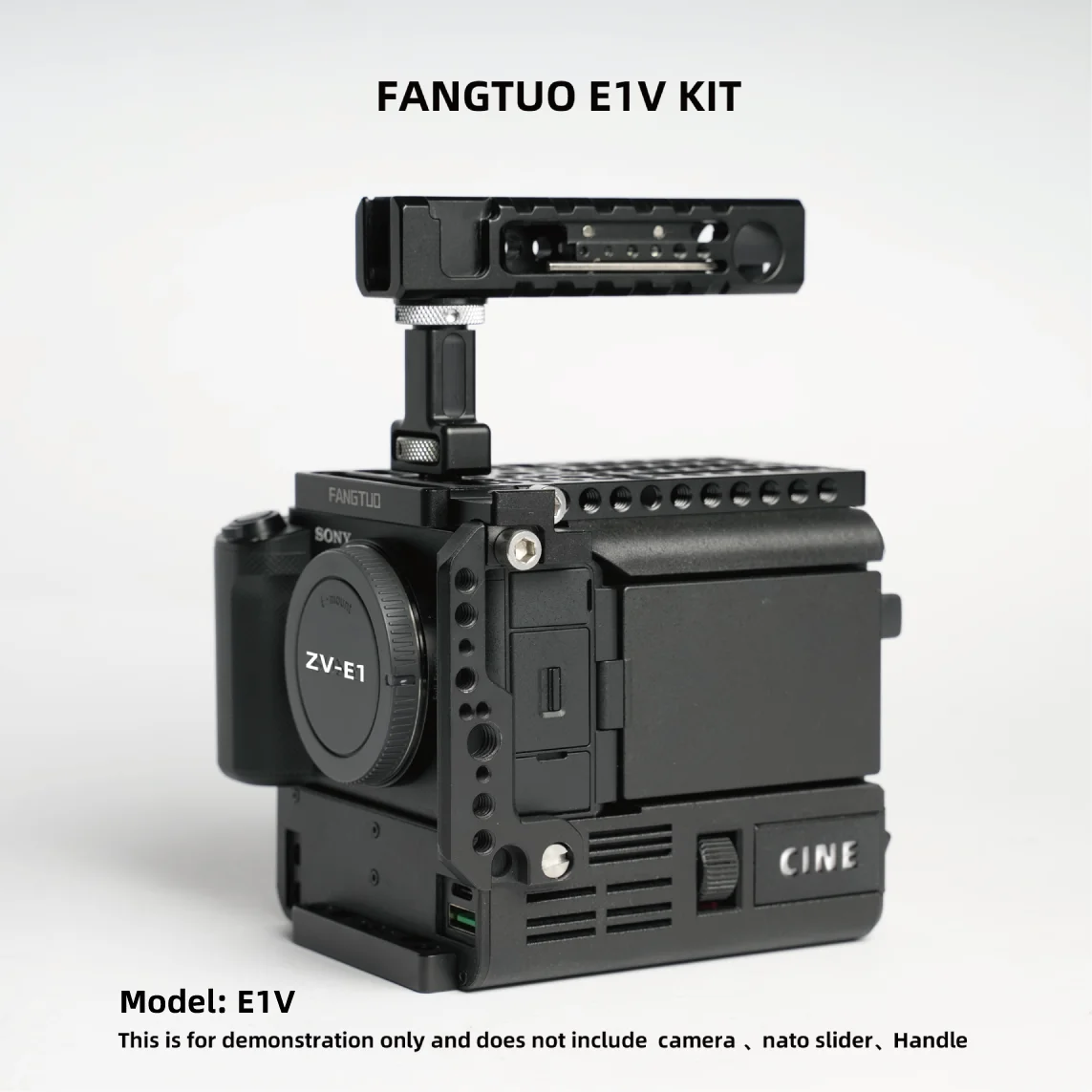 Fangtuo e1v For Sony ZV-E1 Cage, cineback Cinema Camera Kit & V-Mount Battery Expansion With camera heat dissipation Bundle22