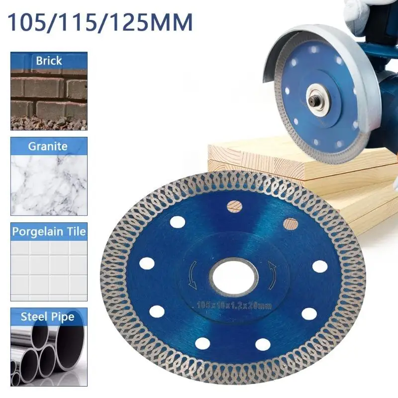 Diamond Saw Blade Granite Marble Cutting Disc Porcelain Tile Ceramic Blades 3 Sizes for Angle Grinder