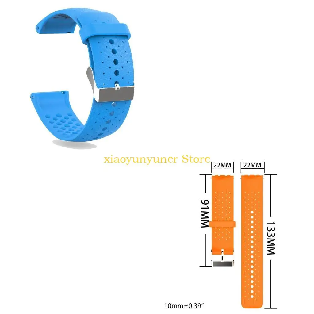 P9JB Suitable for POLAR Vantage for M Durable Sweatproof Bracelet Adjustable Sports Silicone Replacement Bands Smartwatch Str