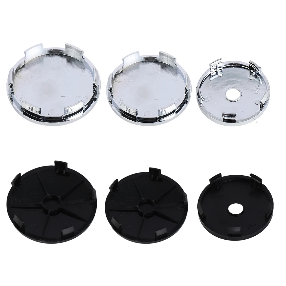 4PCS 60/63/68MM Car Emblem Wheel Center Covers Hub Caps Auto Refit For Volkswagen VW GTI R Golf Polo Tiguan Passat Touran Beetle