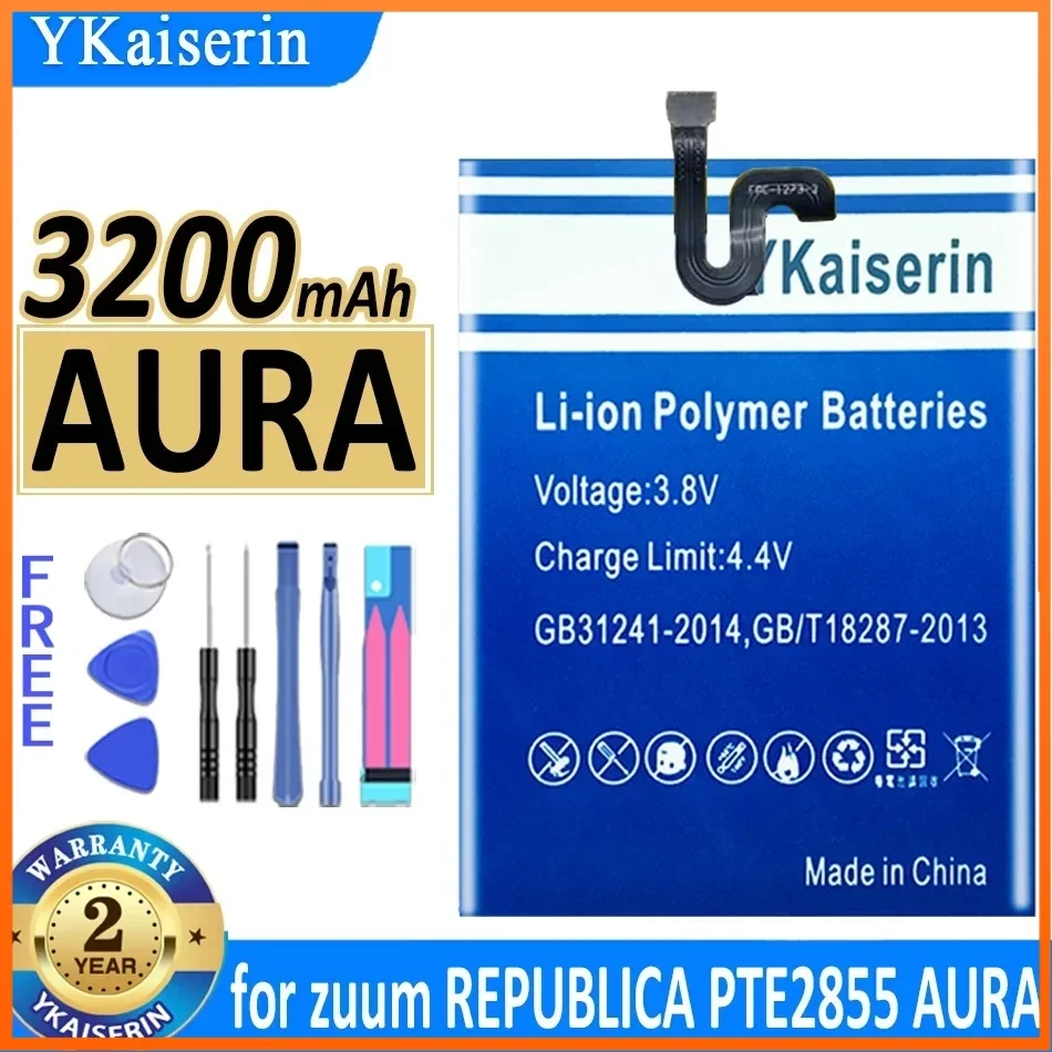 

YKaiserin 3200mAh Moile Phone Battery for Zuum REPUBLICA PTE2855 AURA Portable Power Bank Battery Warranty + Track Code