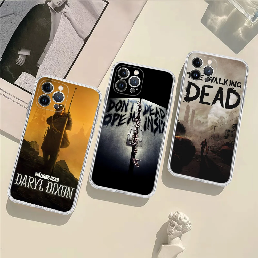 T-The W-Walking D-Dead Phone Case For IPhone 16 15 14 11 12 13 Mini Pro XS Max Cover 6 7 8 Plus X Funda Shell