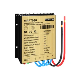 600W/800W Mini Windmill Wind Charge Controller 25A-30A Auto 12/24V Or 48V MPPT IP68 Workable For Lithium Lead-acid Gel Battery