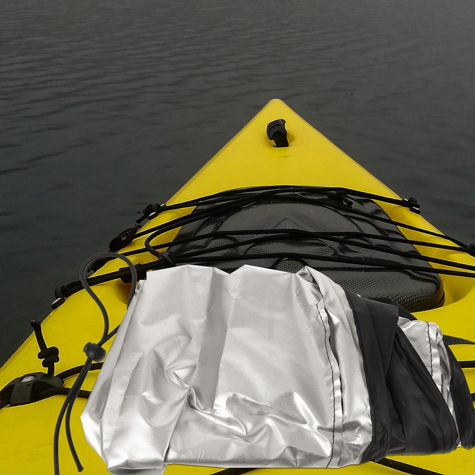 

Waterproof Kayak Seat Cover Uv and Weather Protection Oxford Fabric Boat Cover for Canoe Fishing Vessel Backyard Storage