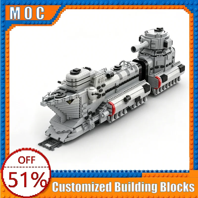 

4275PCS The Koutetsujou Armored Train Building Blocks Model Assembly Educational Toy Creative Collection Birthday Customize Gift