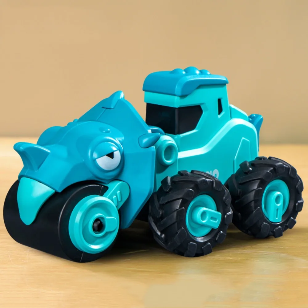 

Plastic Children Pull Back Toy Car Puzzle Press Dinosaur Engineering Car Model Educational Collection Kids Excavator Car Toy