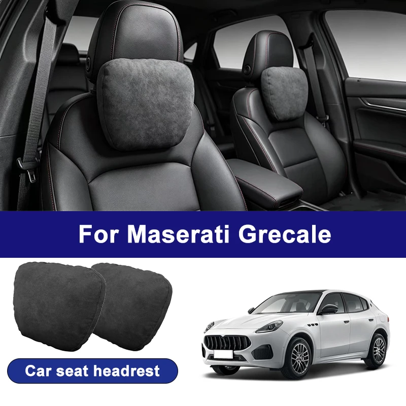 

For Maserati Grecale car headrests, soft universal adjustable car seat pillows, car neck pillow cushions, car accessories