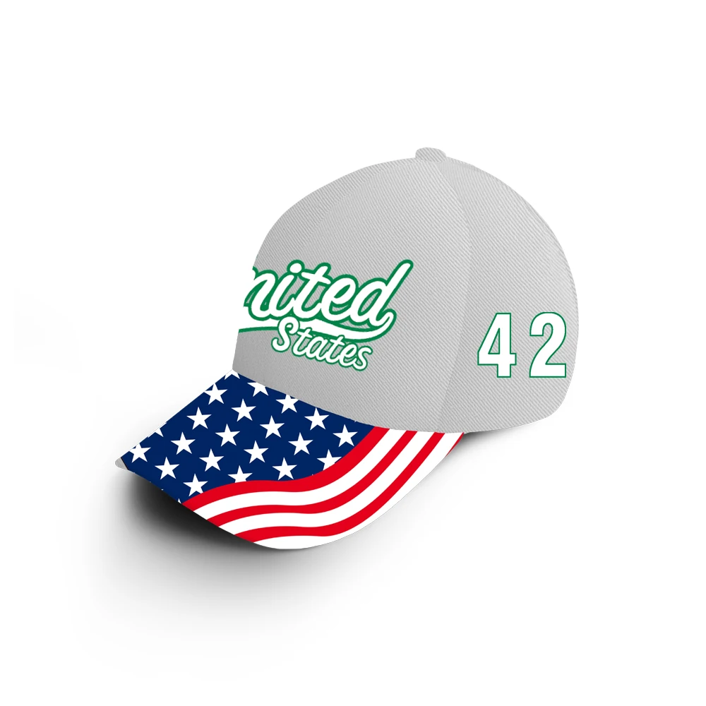 American Baseball Cap Free Custom Name Number Logo Team Photo Horford Usa Casual Hat Travel Us Flag 42 United States Headgear