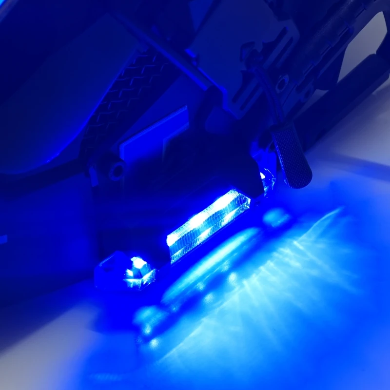 2 Cyberpunk Unit Masker Accessoires Fiets Verlichting Led Opladen Usb Flitslichten Cosplay