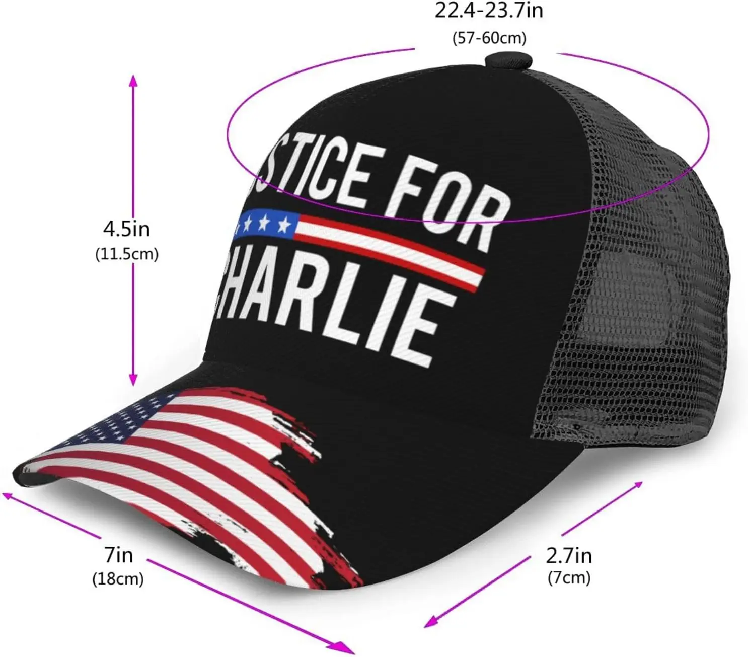 Pray for Charlie Hats Rest in Peace Justice for Charlie Kirk Cap Black