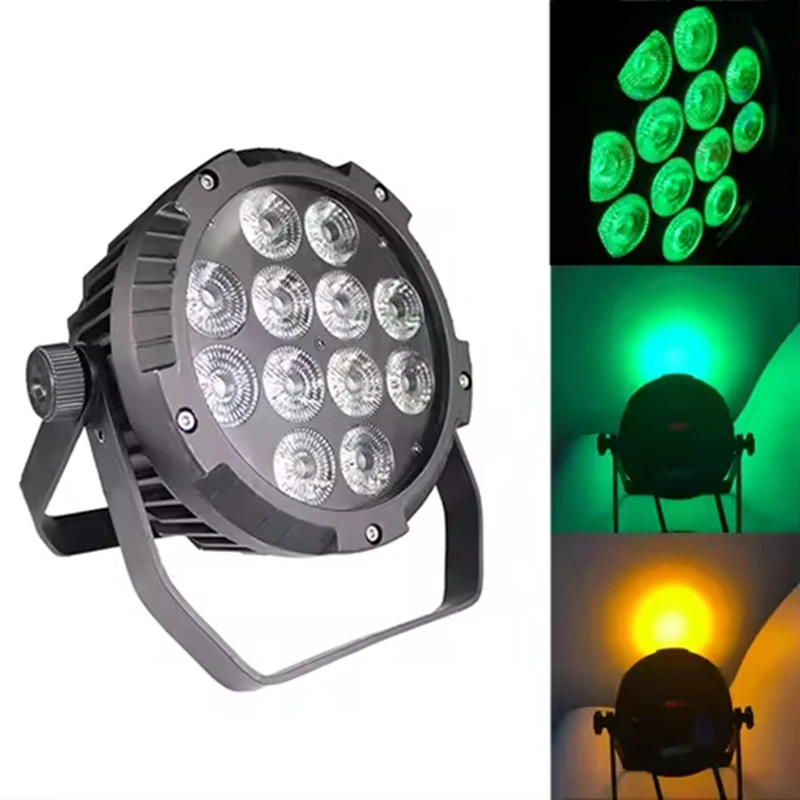 

IP65 12x18W Outdoor Waterproof LED Par light RGBWA+UV 6In1 LED Par Light dmx512 Control KTV Disco Bar Club Party Stage Light