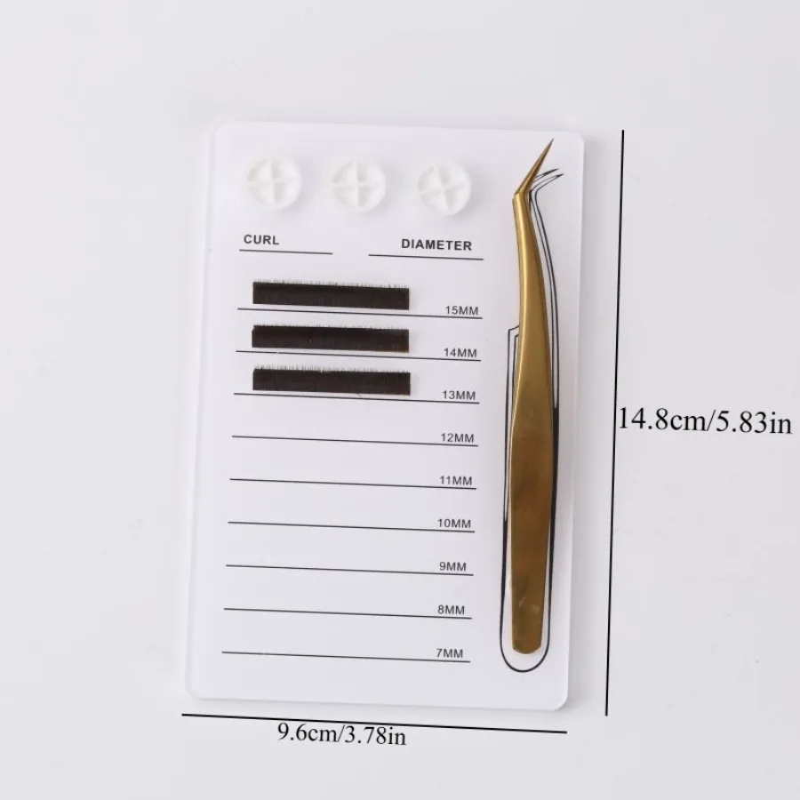 1 Stück Acryl-Wimpern-Magnet-Wimpernplatte mit Klebeschale, professionelle Wimpern-Make-up-Werkzeuge, einfach zu tragen und zu verwenden.