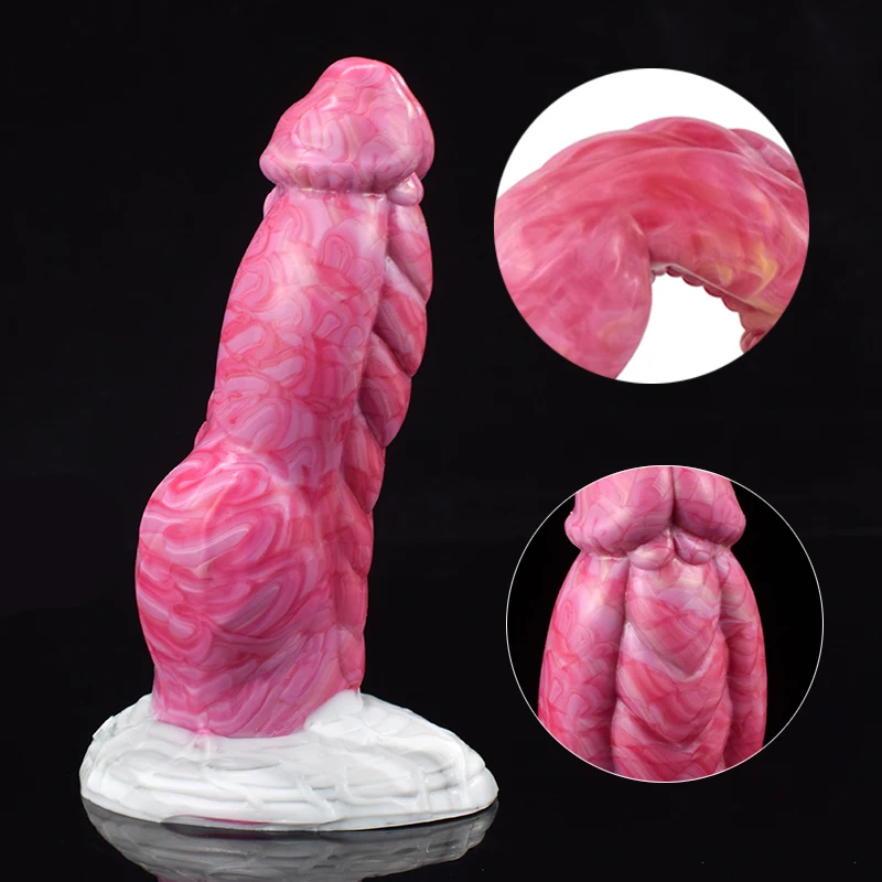 FAAK Animal Dildo With Big Knot Realistic Dick Large Anal Plug Gory Meat Adult Sex Toy For Women Female Masturbation Erotic Shop