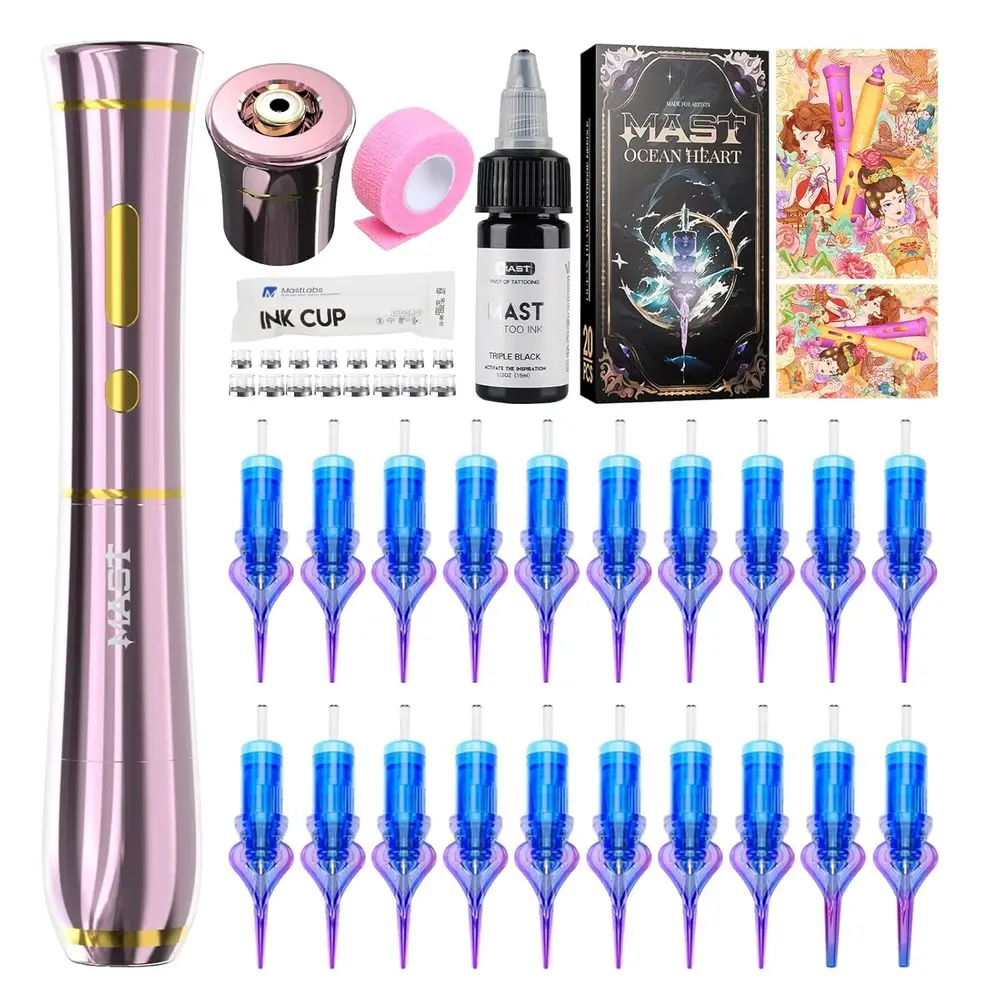 

Wireless Tattoo Pen with Digital Display, Slim Rotary Gun for Precision Lining and Shading in PMU
