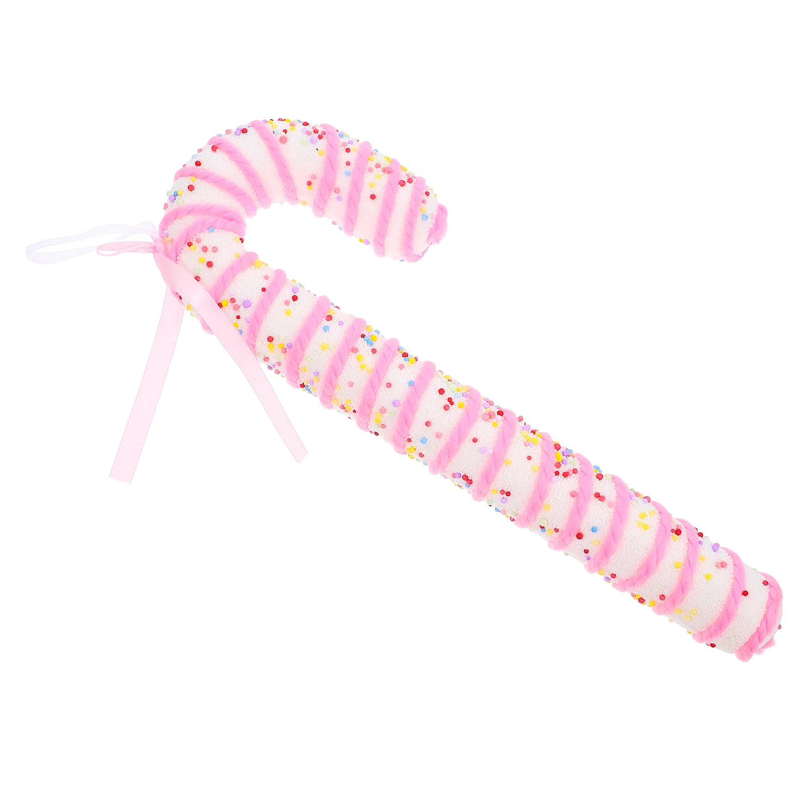 

13 Inch Candy Cane Christmas Tree Decoration Hanging Ornament Holiday Party Indoor Outdoor Decor Simulation Lollipop Prop Home