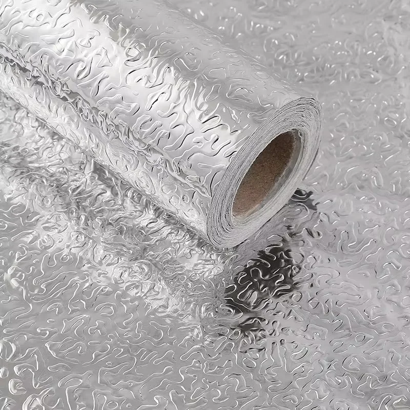 40CM Self Adhesive Wallpaper in Rolls Waterproof Moisture Proof Mould Proof Fireproof Wallpaper DIY Home Decoration for Kitchen