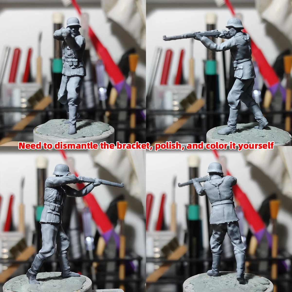 1/35 1/48 1/72 3D-Harz-Miniatur-Modellbausatz Soldatenfigur Diorama-Soldaten-Szene Mini-Figuren 1939-1945 – Detail 2