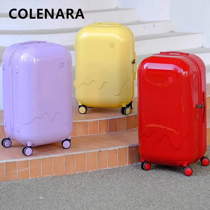 COLENARA Zipper Suitcase 20 Inch Boarding Box 24