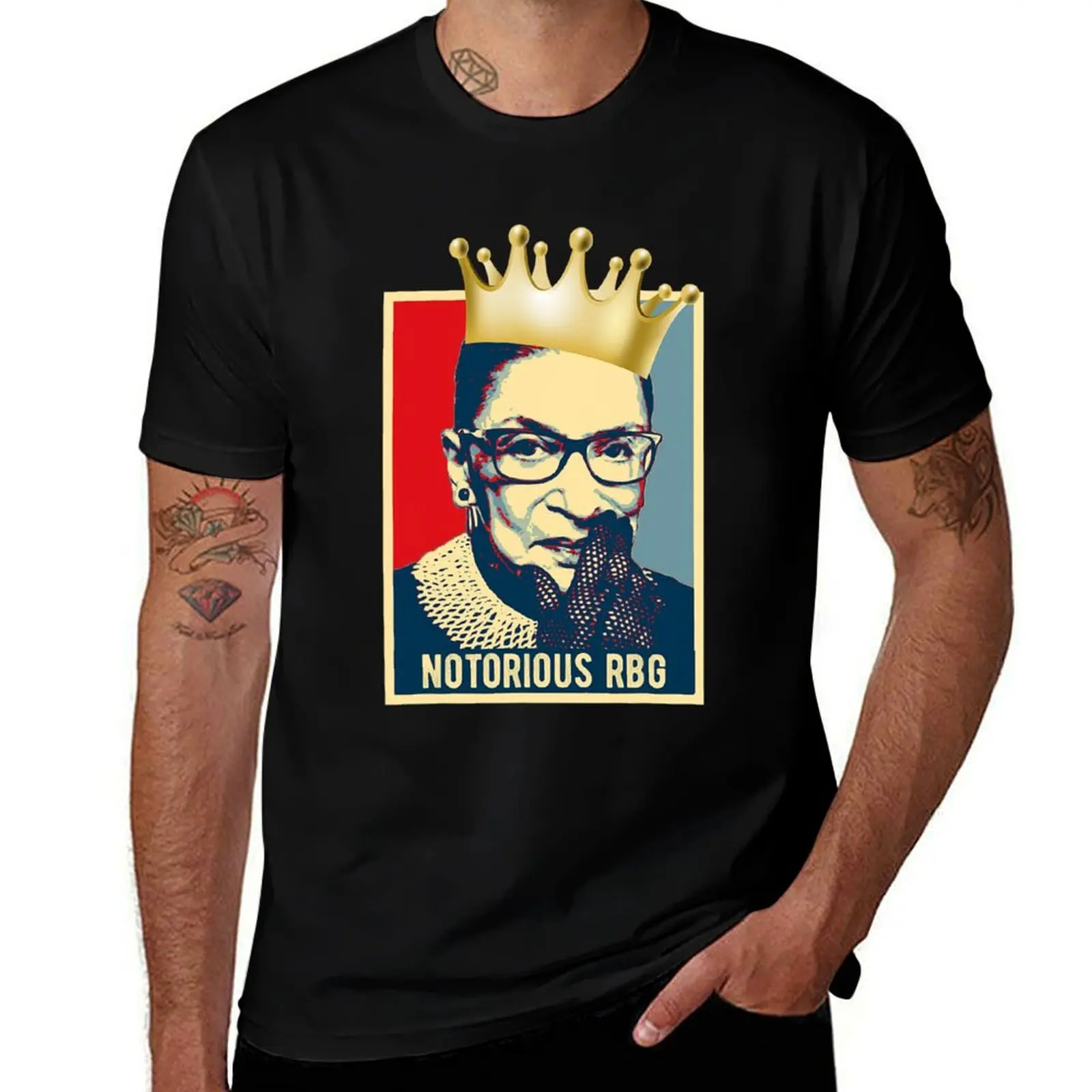 Vintage Notorious RBG tshirt Ruth Bader Ginsburg court T-Shirt clothes fashion shirts anime t shirts Short sleeve tee men