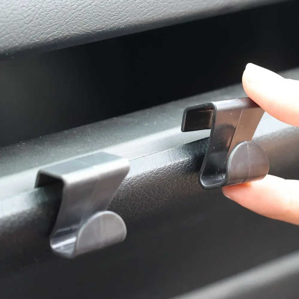 Plastic Car Glove Box Hook Thin Clip No Drilling Car Clip Hook Strong Bearing Space Saving Car Hanging Hook Vehicle Accessories