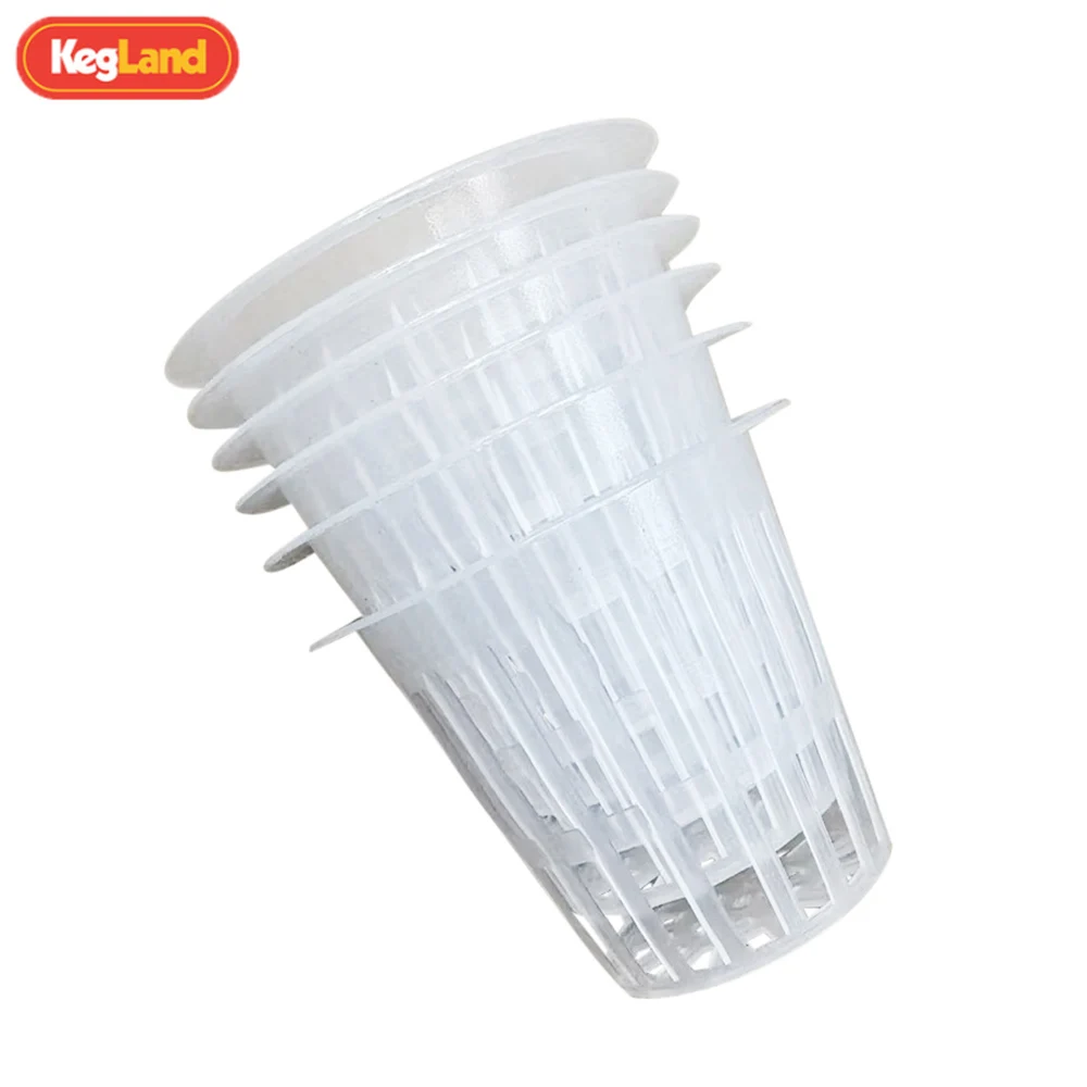 KegLand 50mm Hole Nursery Pots Cup Plant Grow Net Garden Slotted Mesh Basket 12pcs/set Vegetable Planter Holder