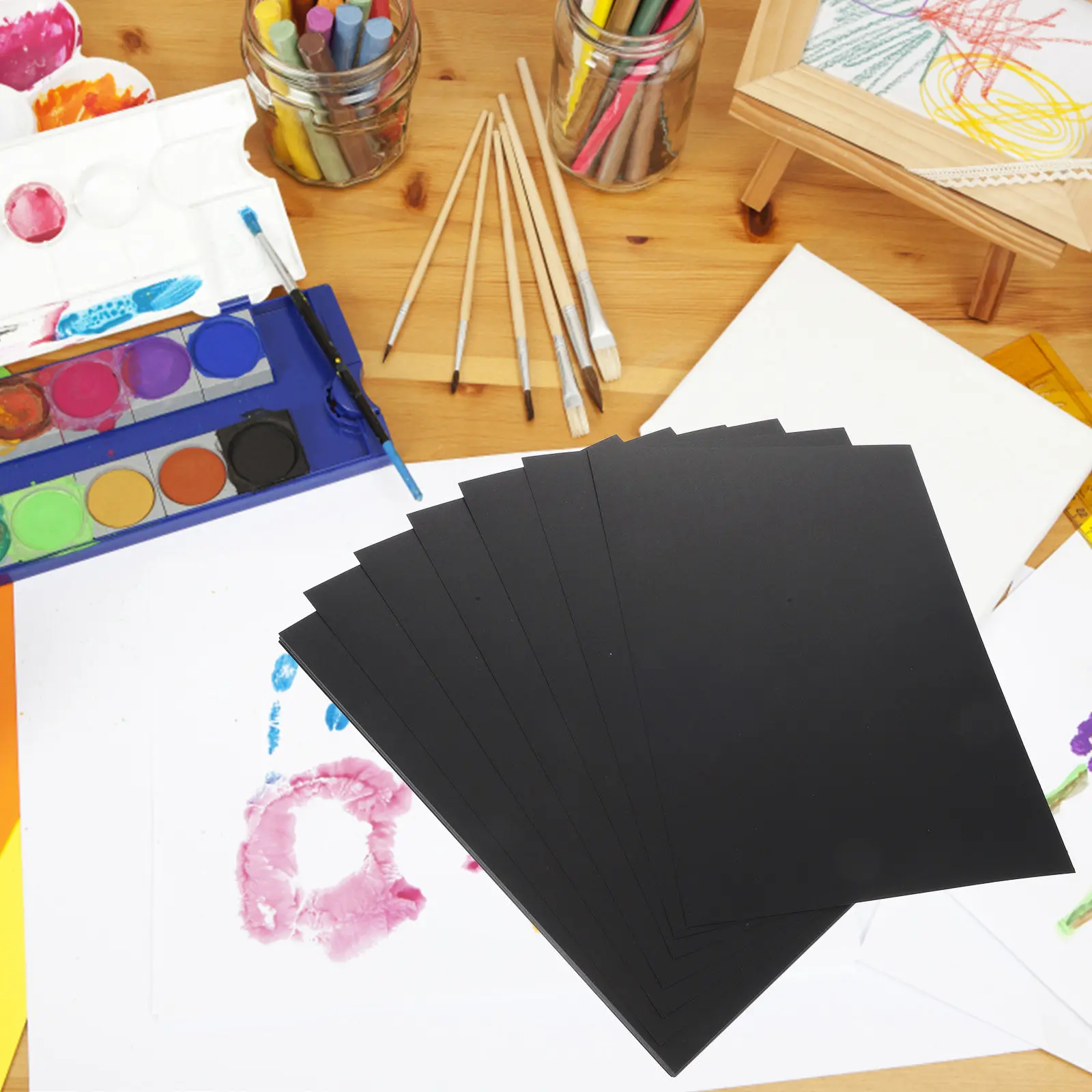100-hojas-de-cartulina-negra-material-de-carton-para-pintar-y-dibujar-tarjetas-de-felicitacion-en-blanco-para-estudiantes-suministros-de-arte