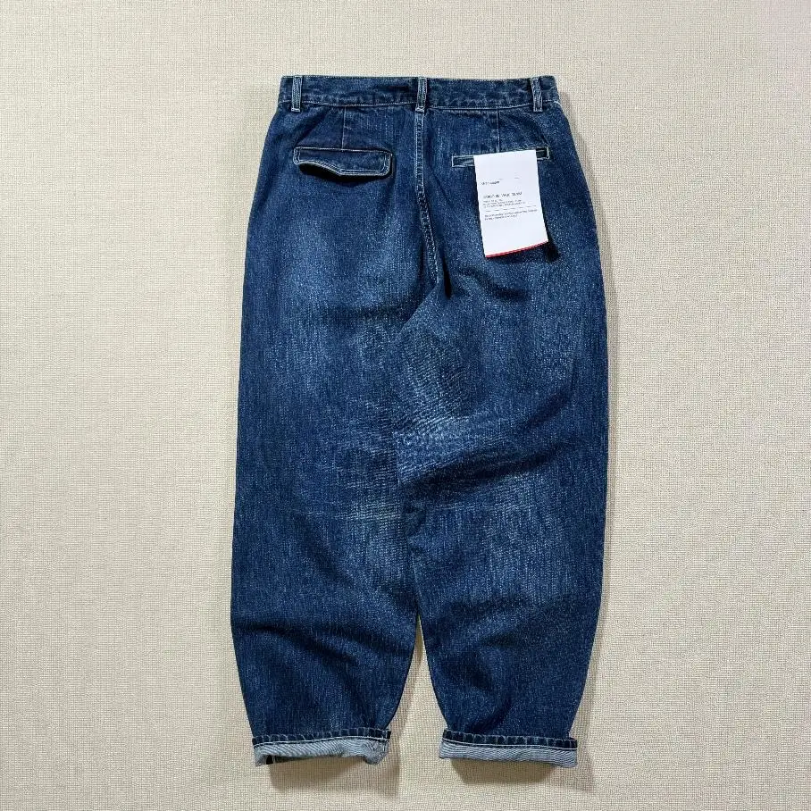 Graphpapes * Selvage Denim Two Tuck Tapered Pants Washed Old Jeans