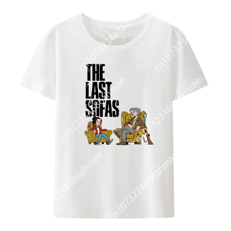 The Last Sofas Funny Print T-shirt Novelty Clothes Clothing Tops Leisure Style Camiseta Hombre Creative Koszulki Pattern