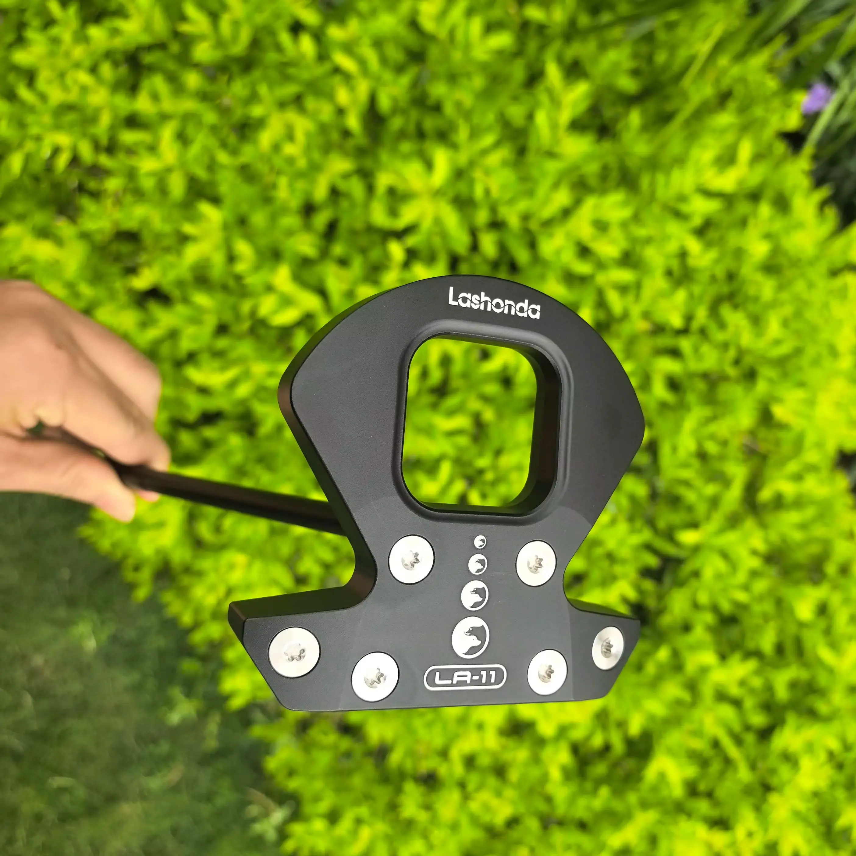 Lashonda LA‑11 Golf Square‑Hole Mallet Putter, High MOI Anti‑twist, CNC Milled 6061 Aluminum Alloy Head, Excellent Balance, Zero