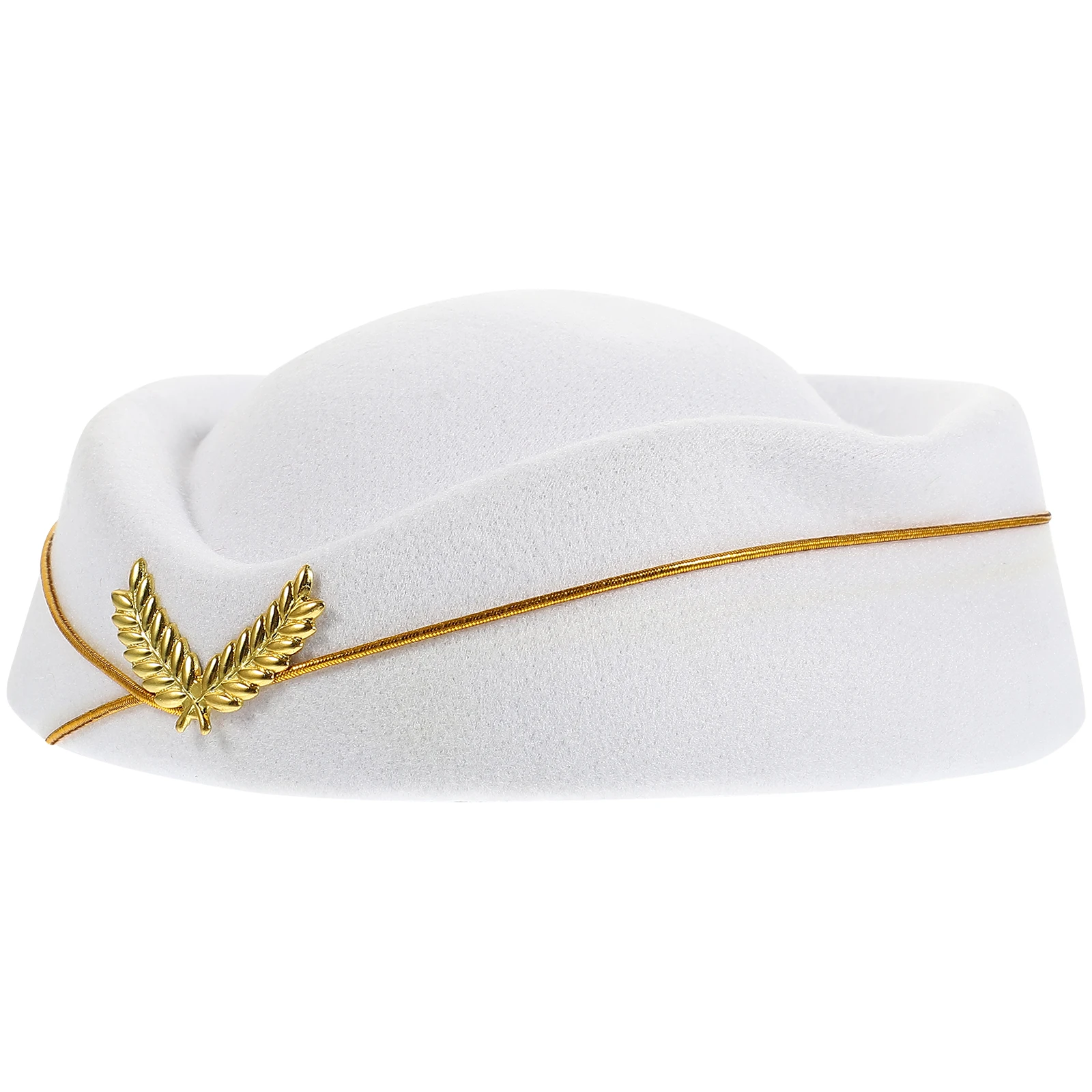 

Stylish Airline Stewardess Hat Comfortable Berets Women Flight Attendant Costume Accessories Cosplay Performance Prop One Size