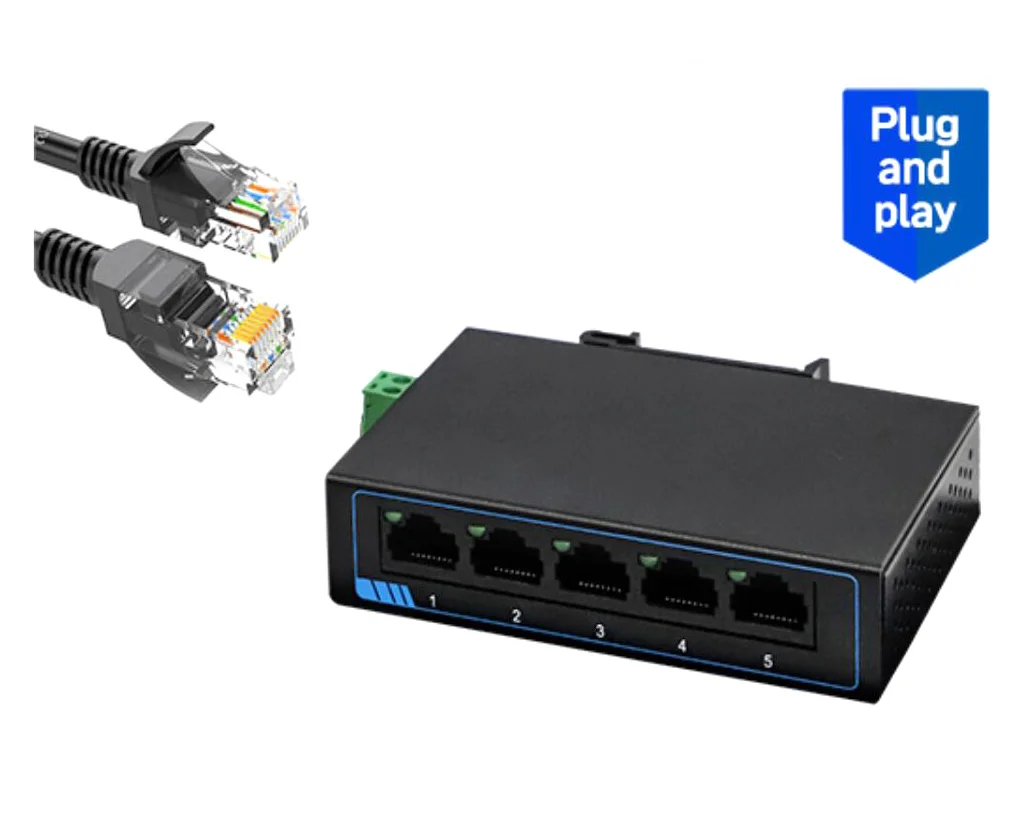 SF1005 | 5-port 100M Ethernet switch Industrial Auto MDI/MDIX Supported