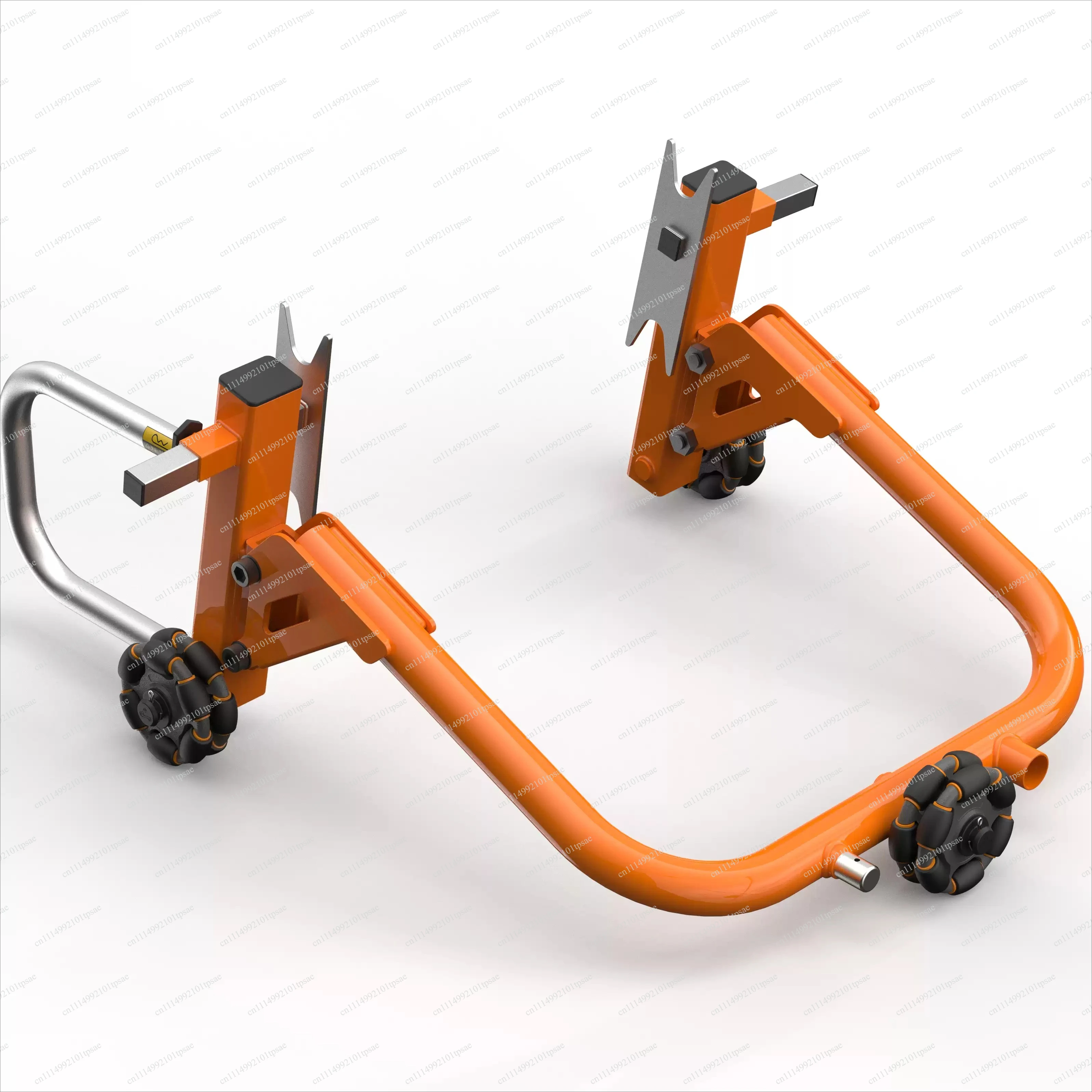 Cross border chassis with front and rear wheels, universal mobile single and double rocker arm lifting frame